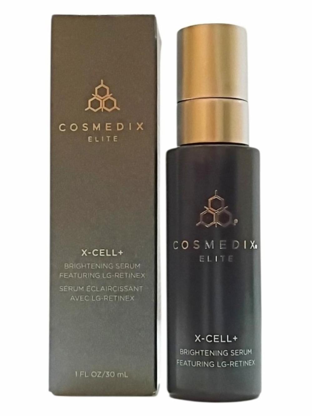 COSMEDIX Elite X-CELL+ Brightening Serum 1oz 30mL NIB Retinol Niacinamide
